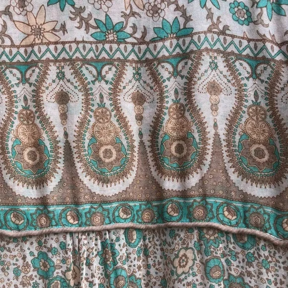 RARE Vintage Spell Boho Blossom Mini Dress - Picture 8 of 16